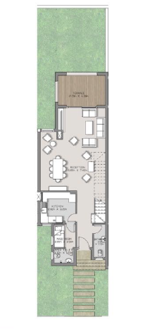 Floor plan for townhouse at Hyde Park