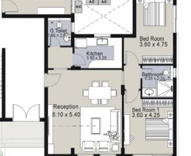 Floor plan for apartment at Marina 8