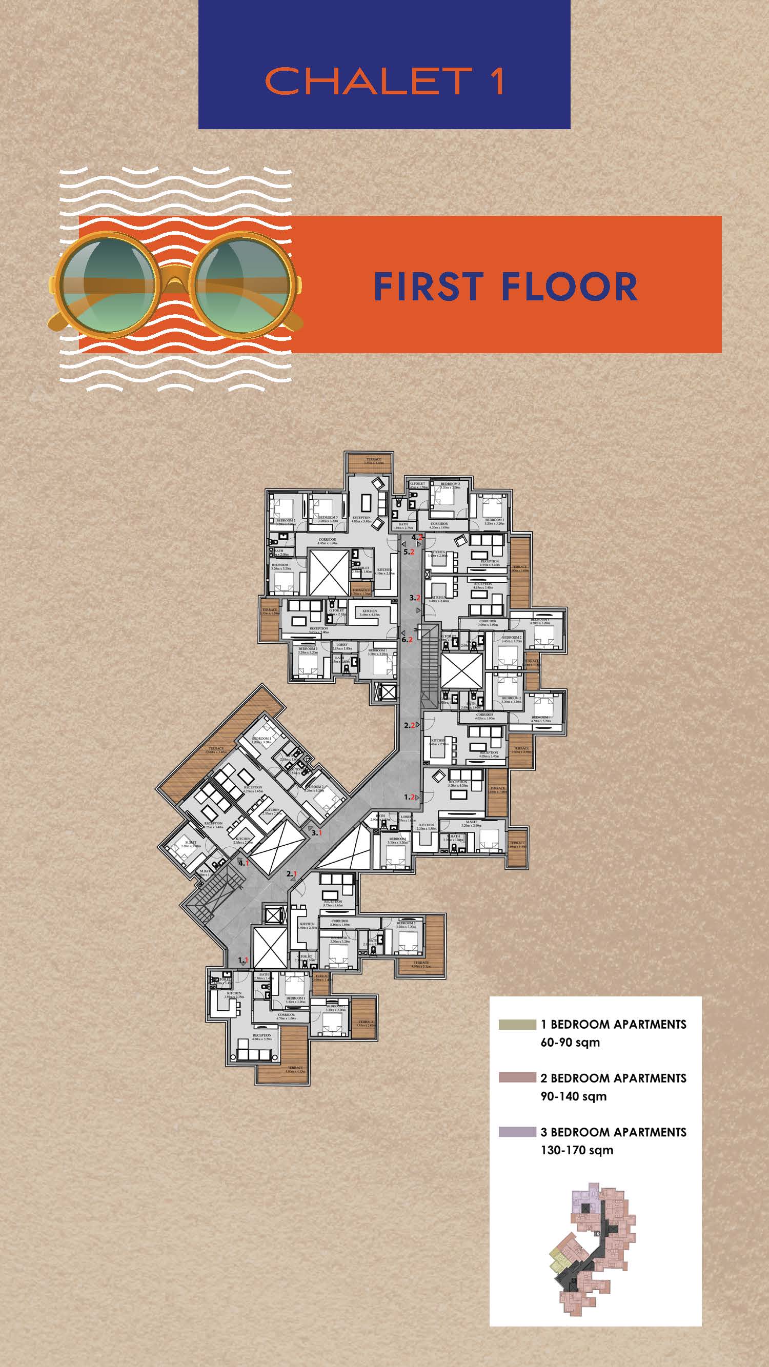 Floor plan for apartment at Shamasi