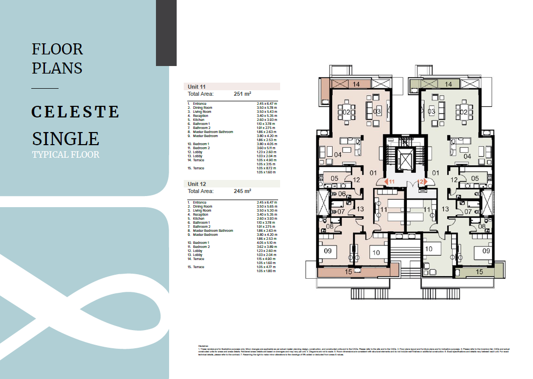 Floor plan for apartment at Mazarine