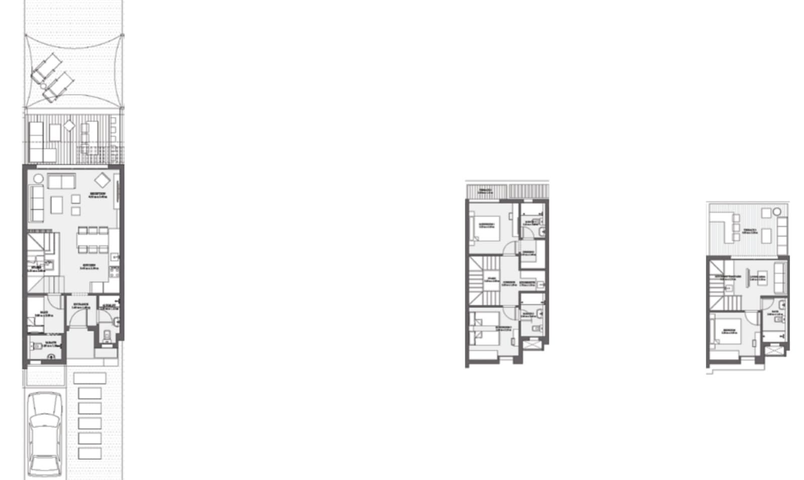 Floor plan for townhouse at LVLS Mountain View