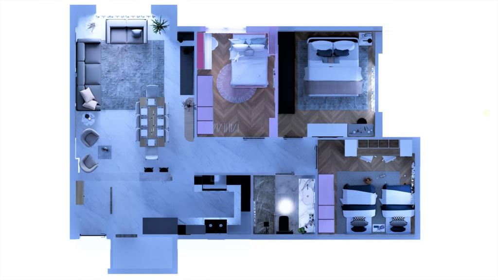 Floor plan for apartment at Mountain View ICity New Cairo