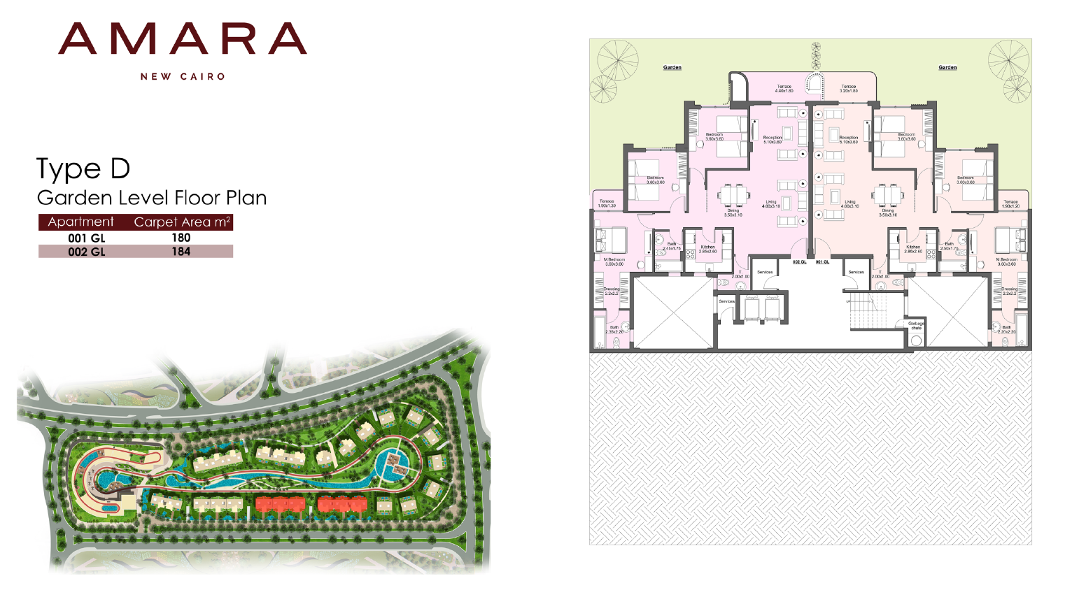 Floor plan for apartment at Amara