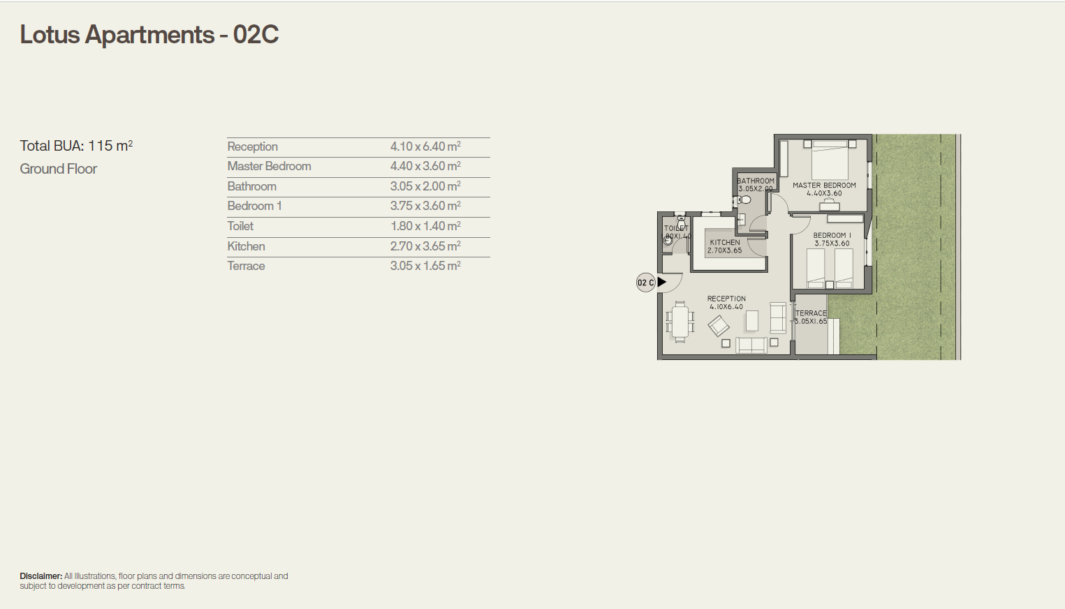 Floor plan for duplex at Taj City
