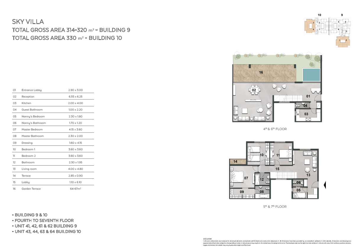 Floor plan for apartment at Vinci