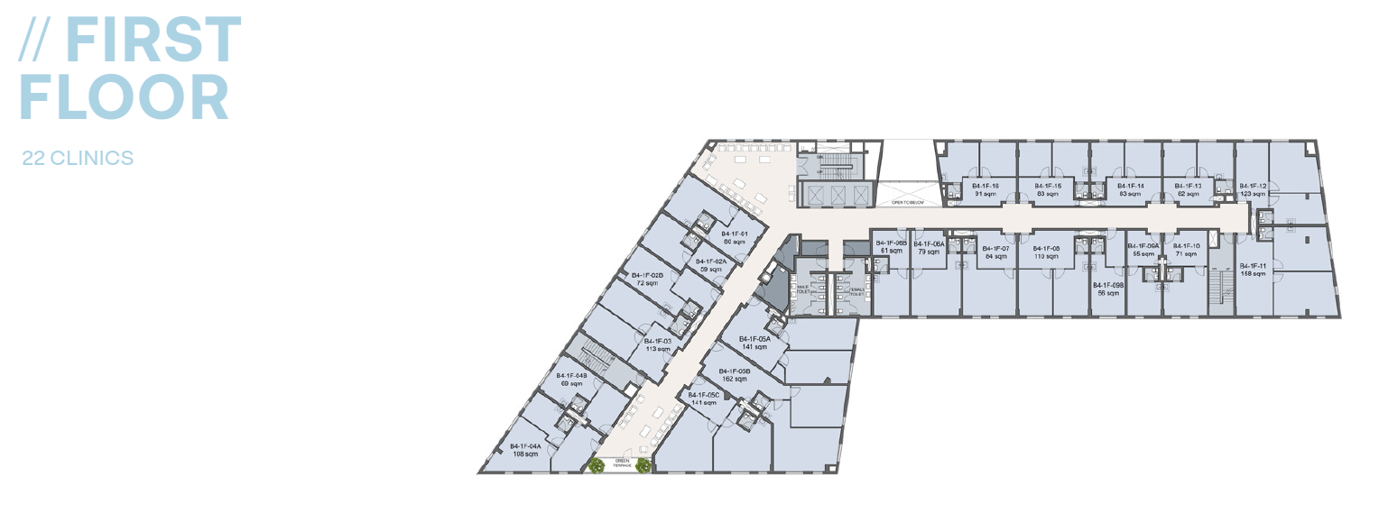 Floor plan for  at Westown Medical Center