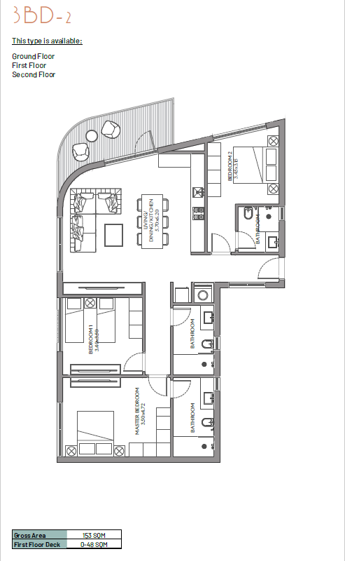 Floor plan for apartment at June