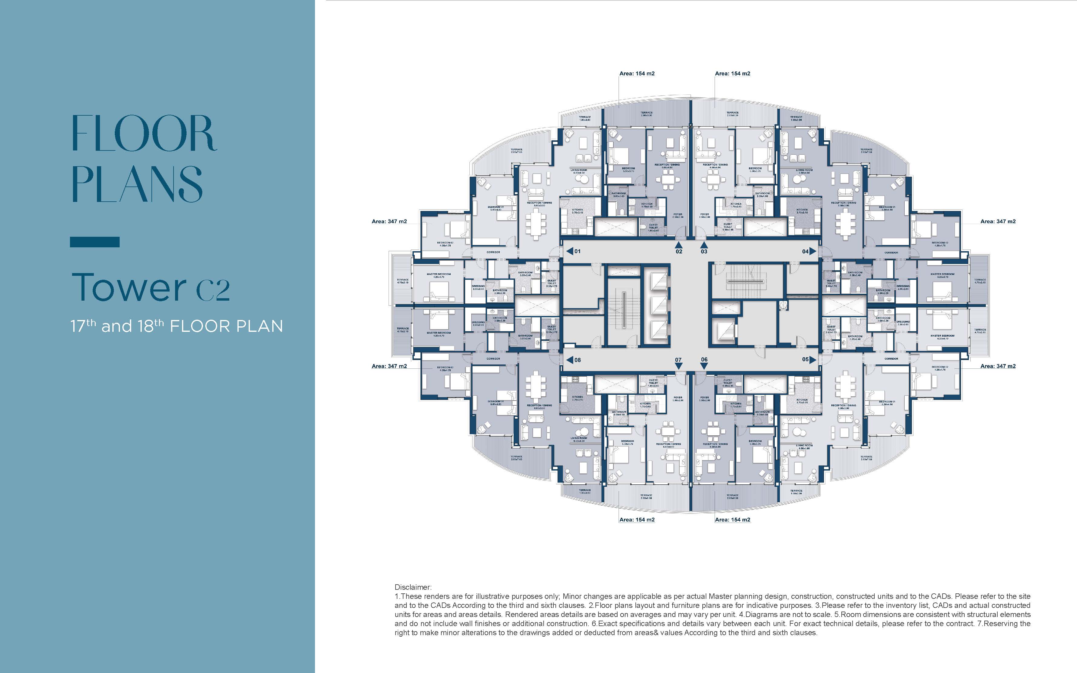 Floor plan for apartment at North Edge New Alamein