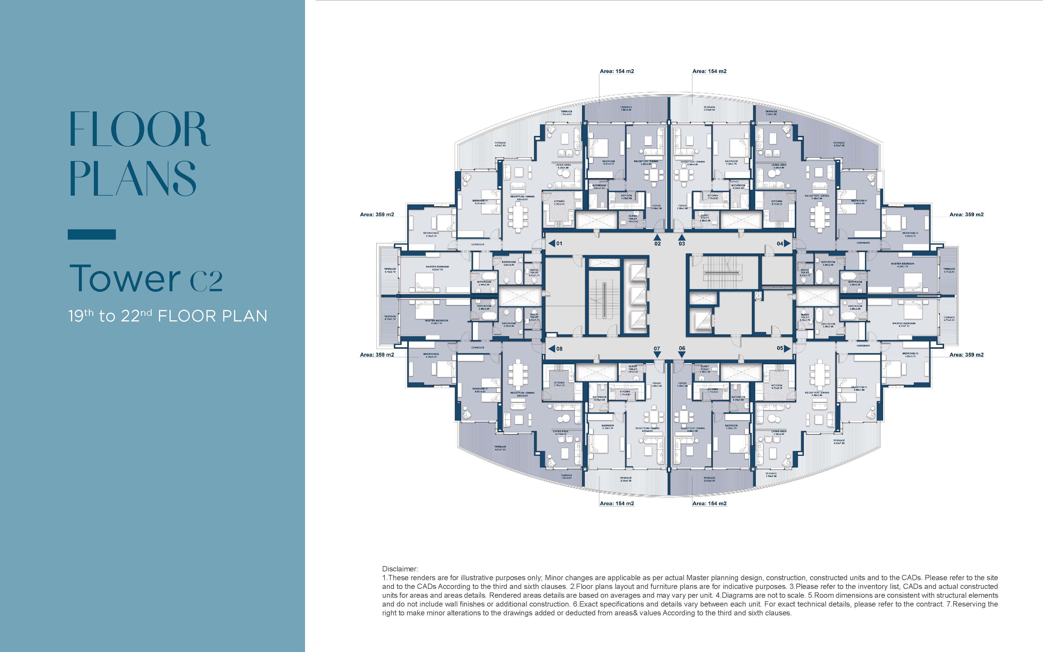 Floor plan for apartment at North Edge New Alamein