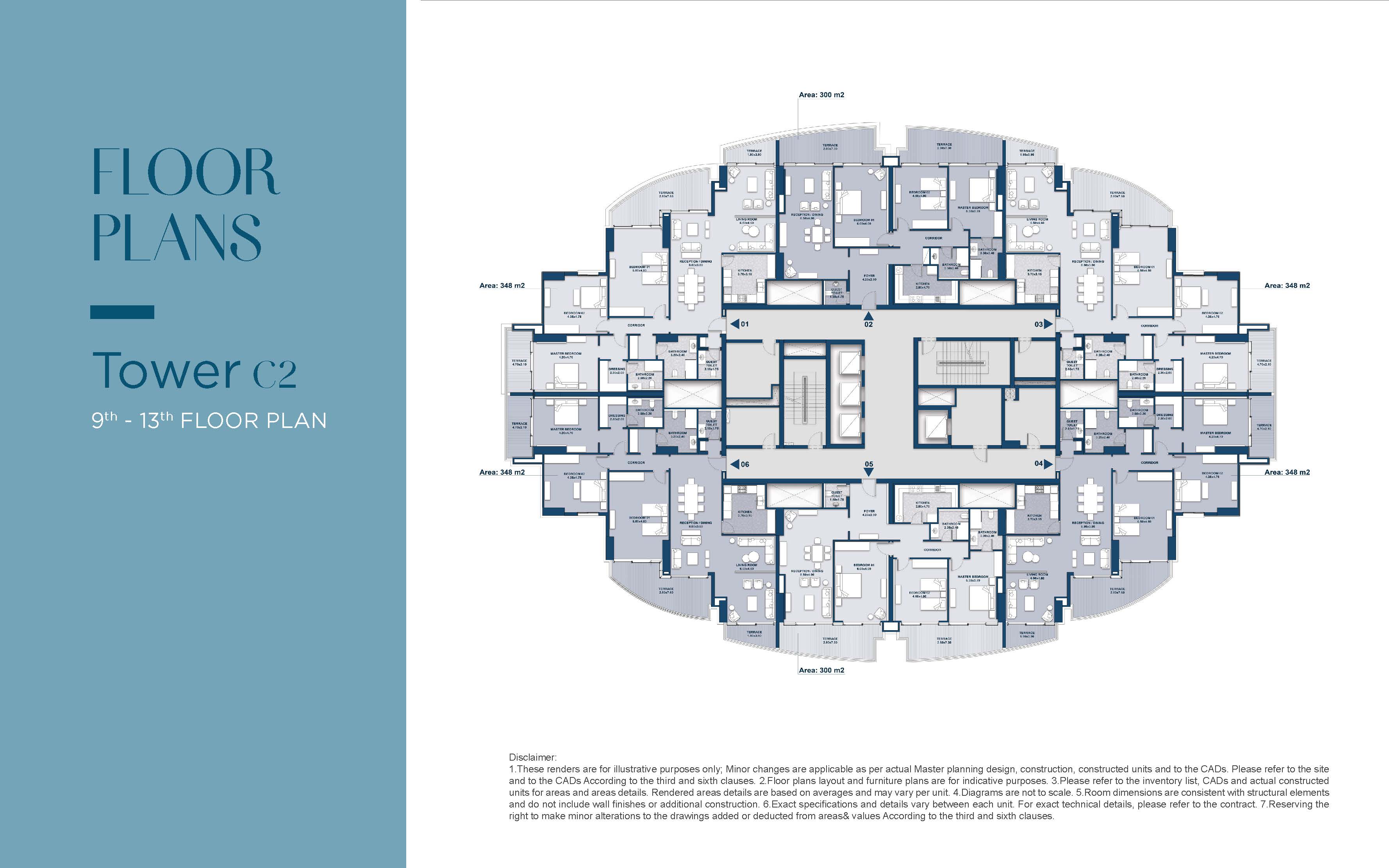 Floor plan for apartment at North Edge New Alamein