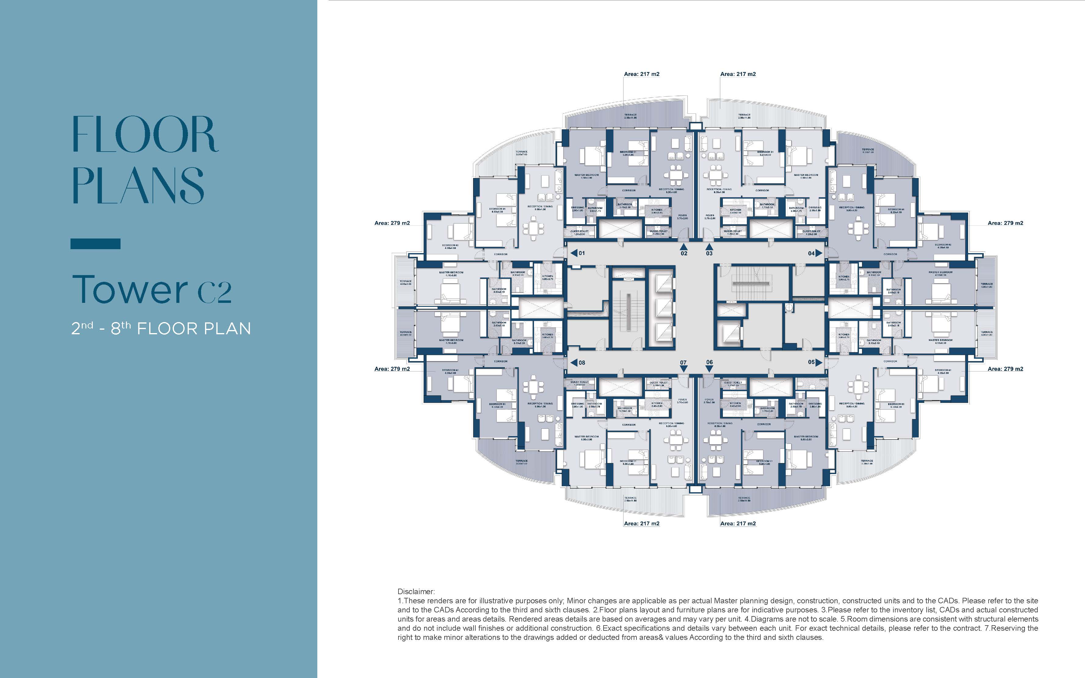 Floor plan for apartment at North Edge New Alamein