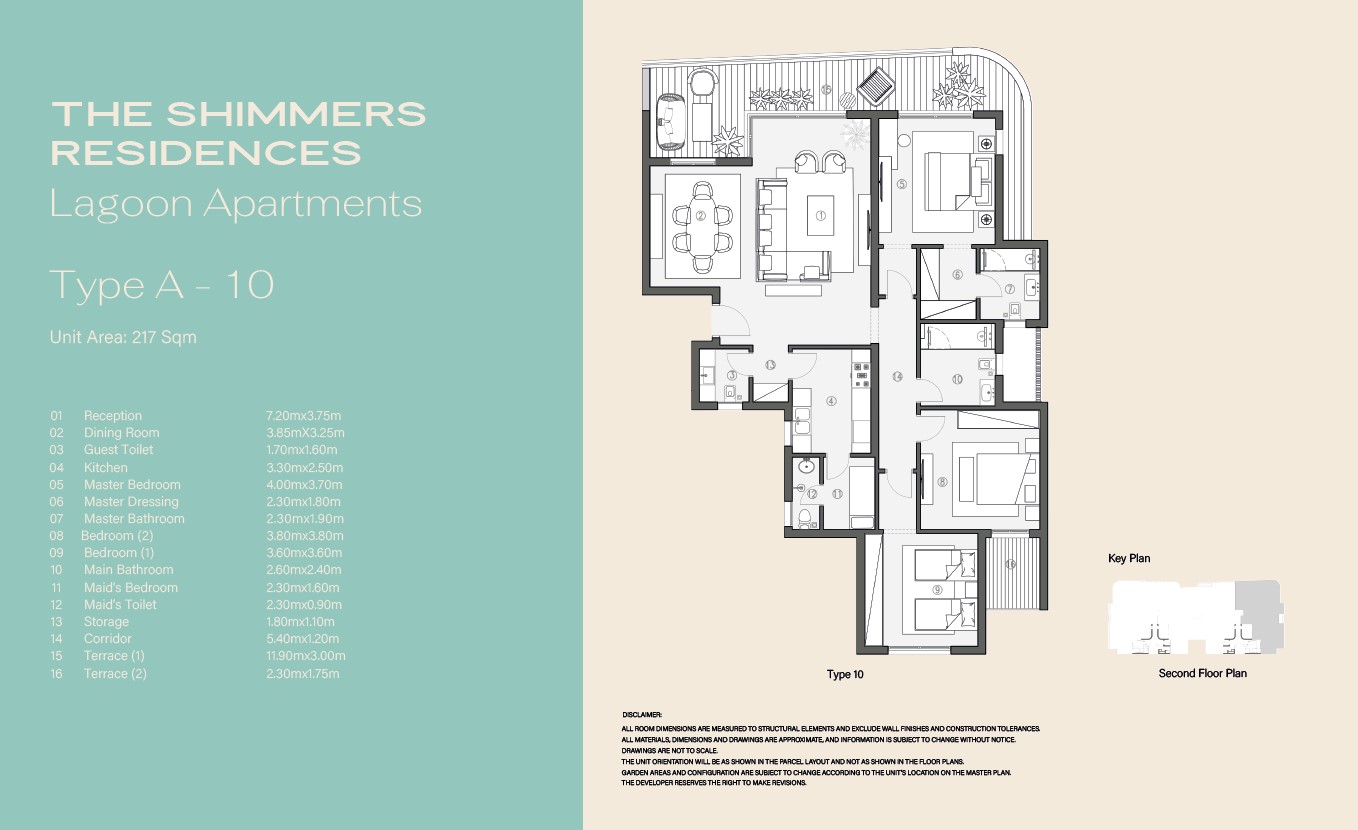 Floor plan for apartment at Swan Lake West