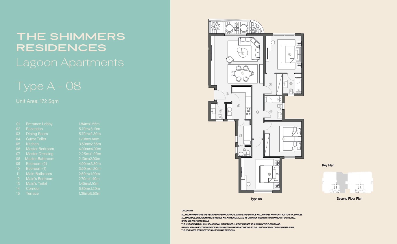 Floor plan for apartment at Swan Lake West