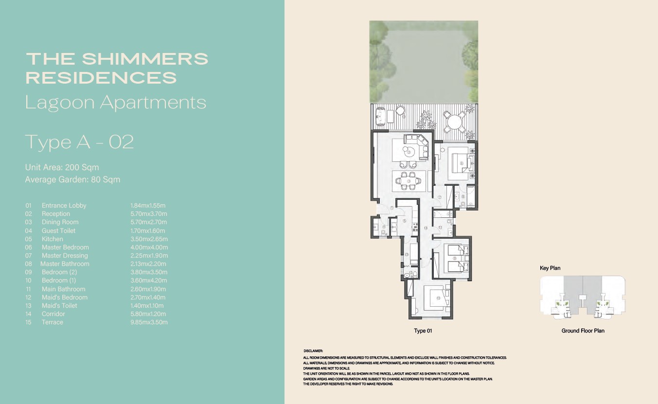 Floor plan for apartment at Swan Lake West