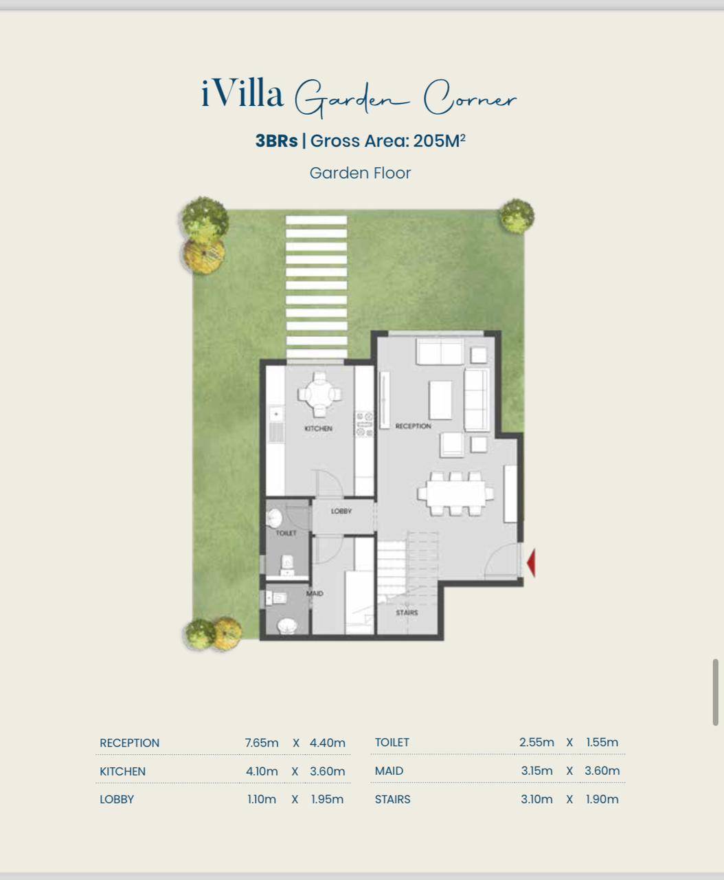 Floor plan for duplex at Aliva Mountain View Mostakbal City