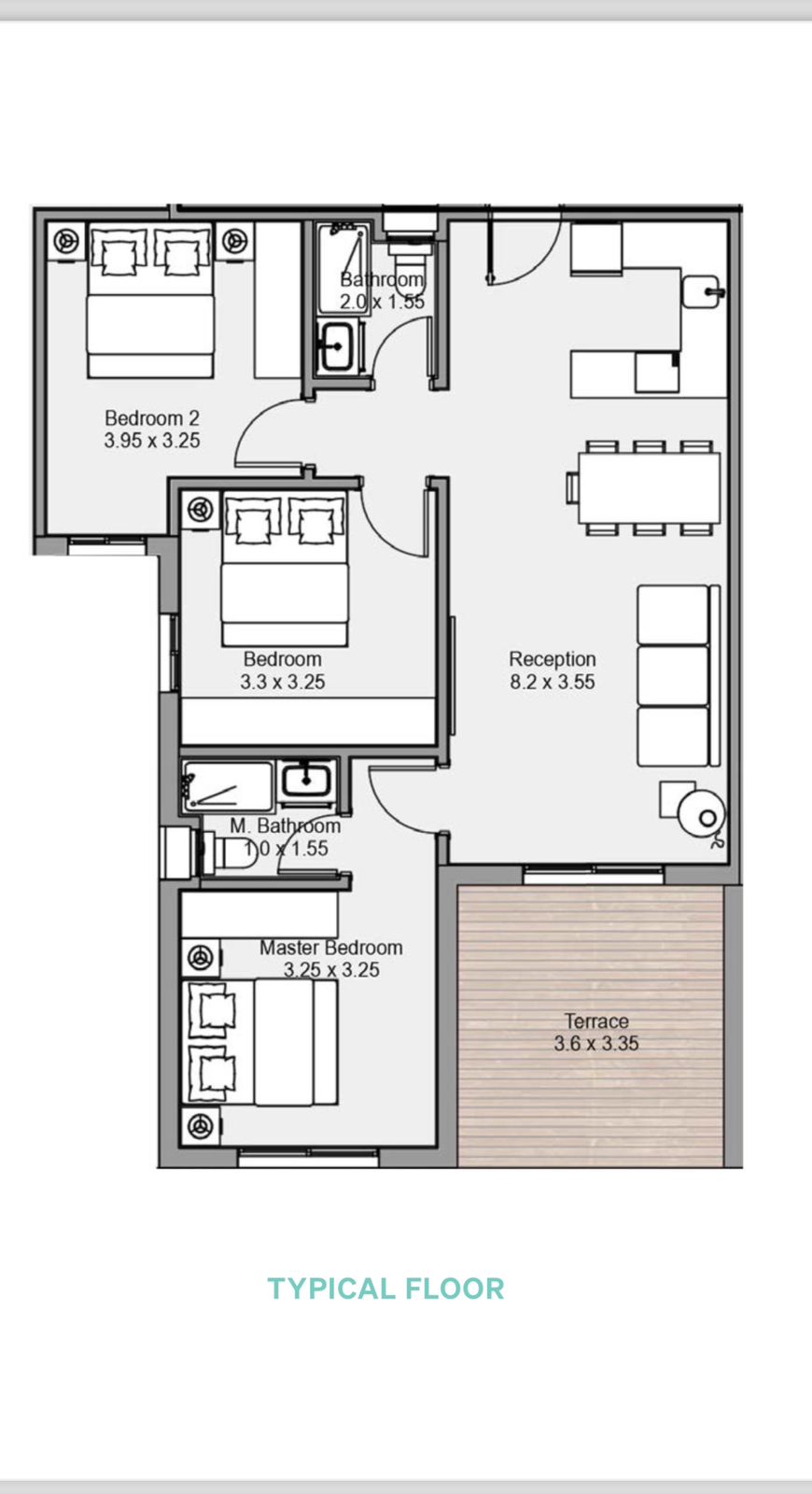 Floor plan for chalet at Salt