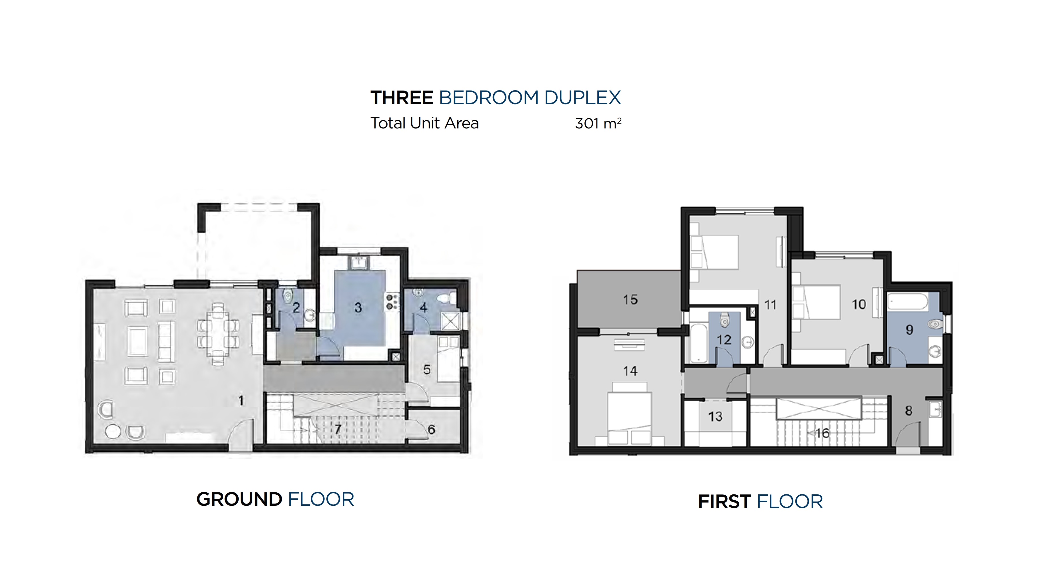 Floor plan for duplex at New Giza