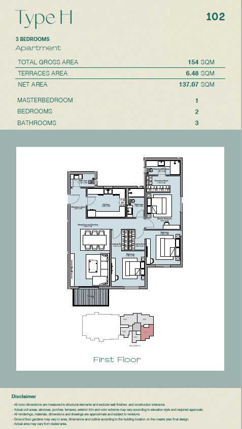 Floor plan for apartment at Ashgar City