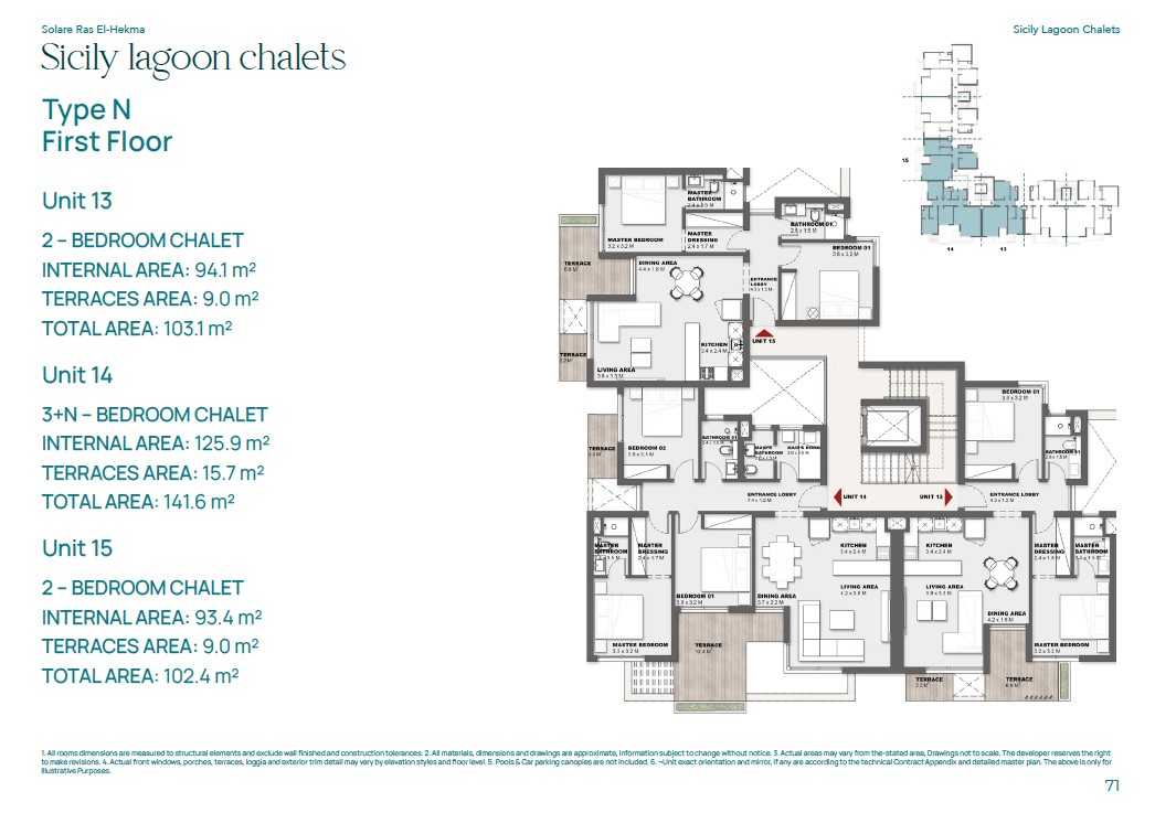Floor plan for chalet at Solare