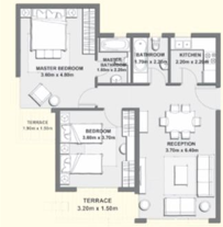 Floor plan for apartment at Il Bosco New Capital