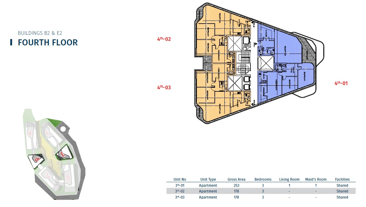 Floor plan for apartment at Bloomfields