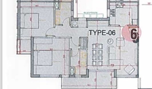 Floor plan for apartment at Bloomfields