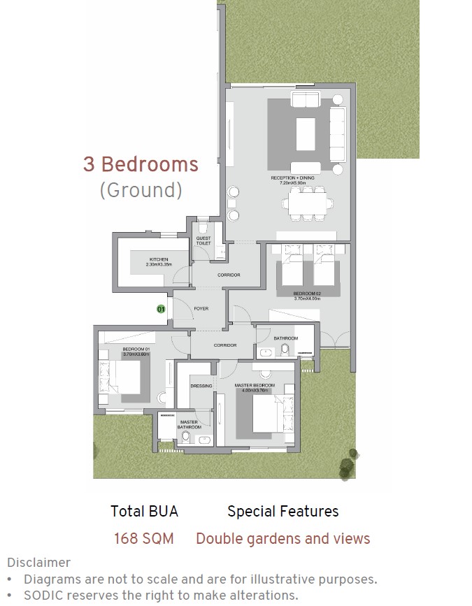 Floor plan for apartment at Estates Residence - Nobu