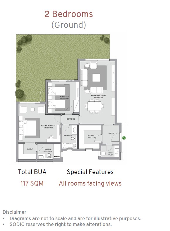 Floor plan for apartment at The Estates Residence