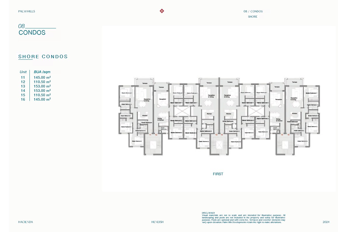 Floor plan for chalet at Hacienda Heneish