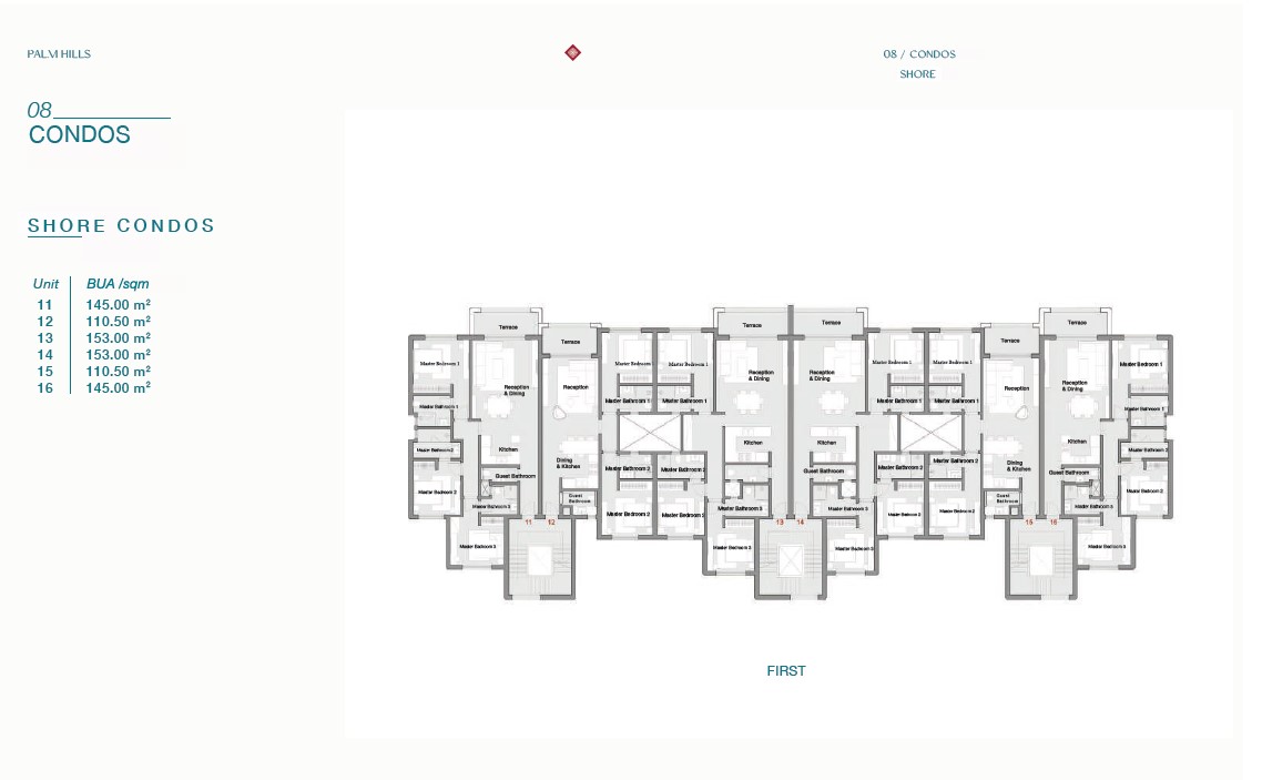 Floor plan for chalet at Hacienda Heneish