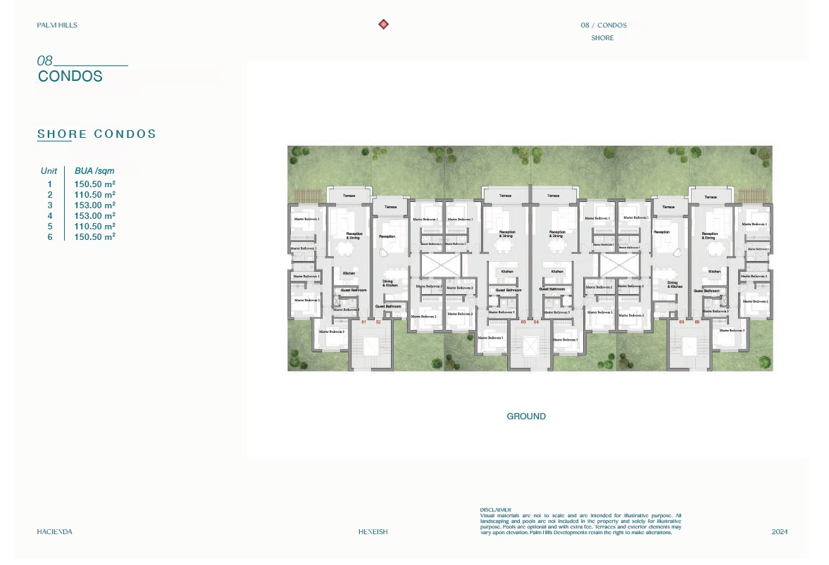 Floor plan for chalet at Hacienda Heneish