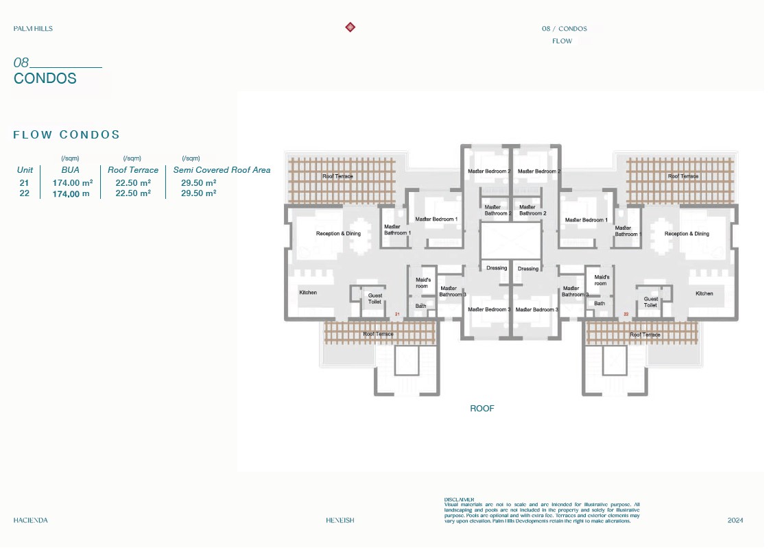 Floor plan for chalet at Hacienda Heneish