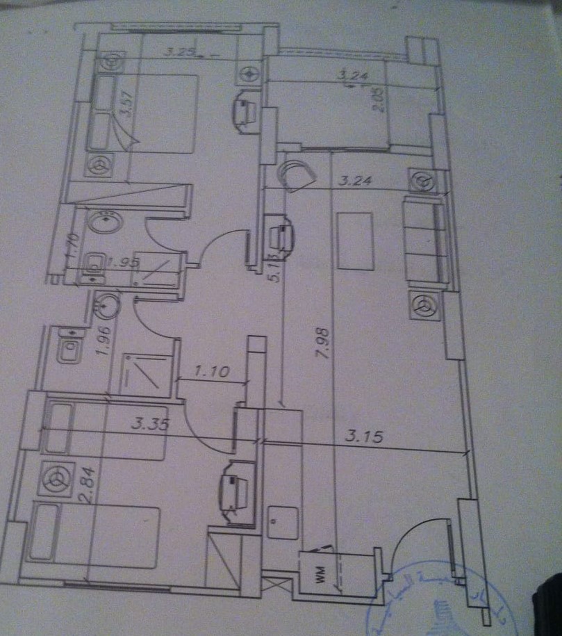 Floor plan for chalet at Golf Porto Marina