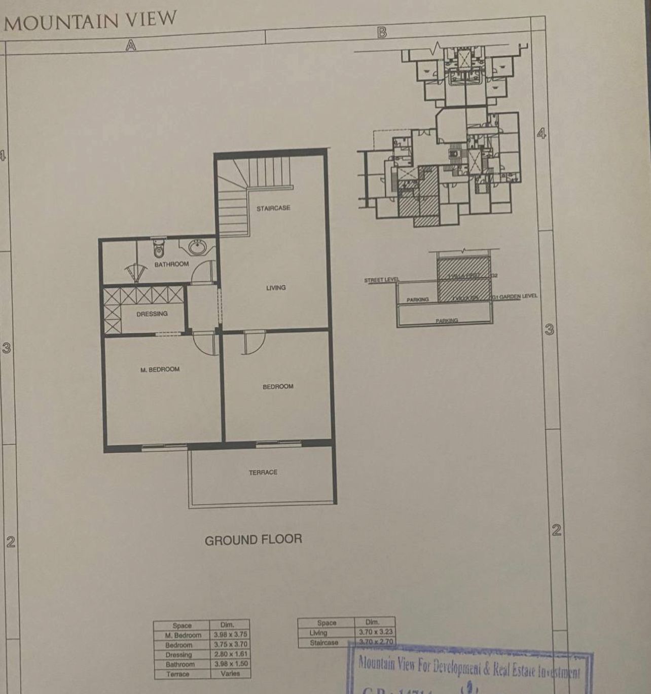 Floor plan for apartment at Mountain View ICity New Cairo