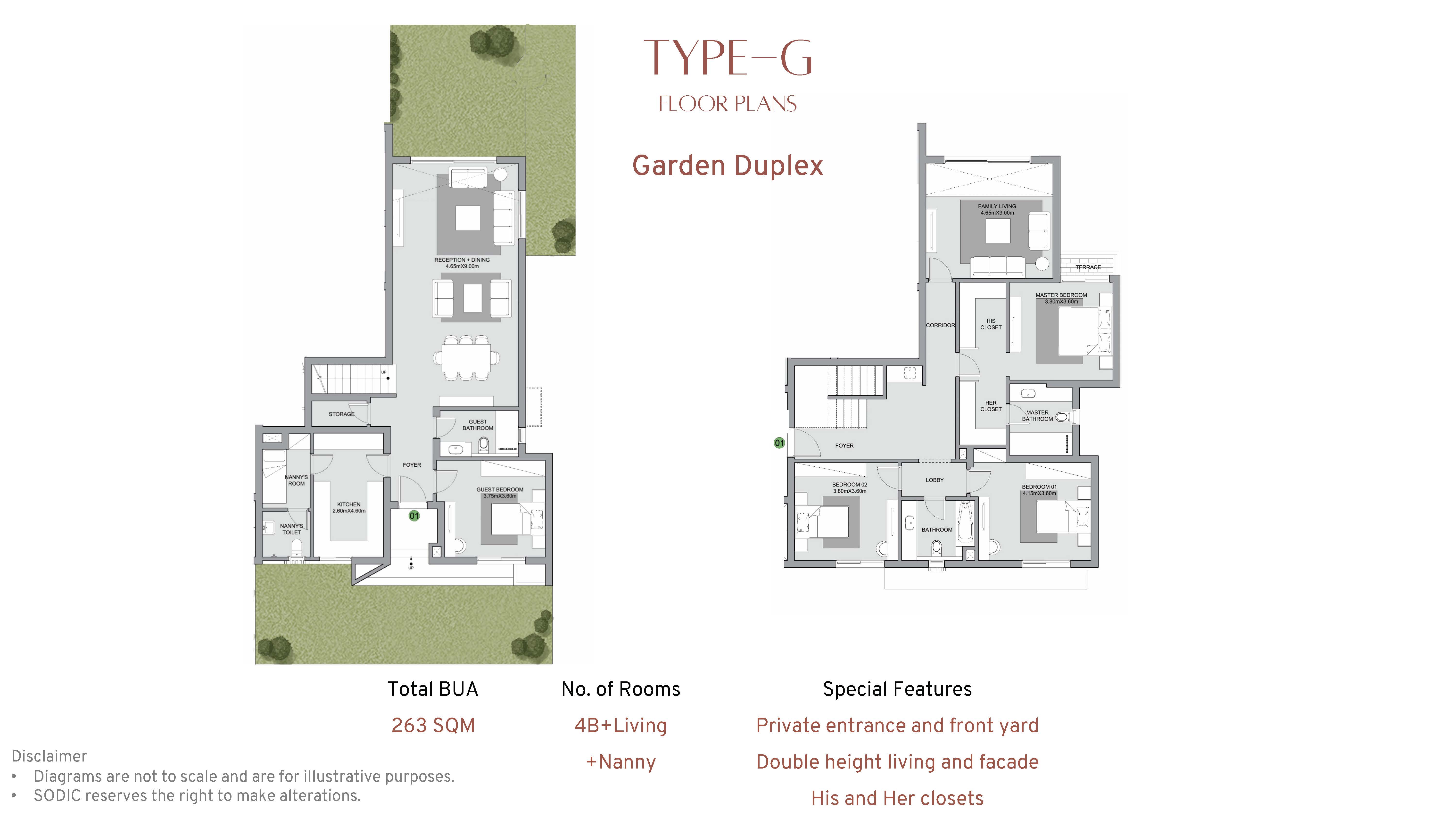 Floor plan for duplex at The Estates Residence