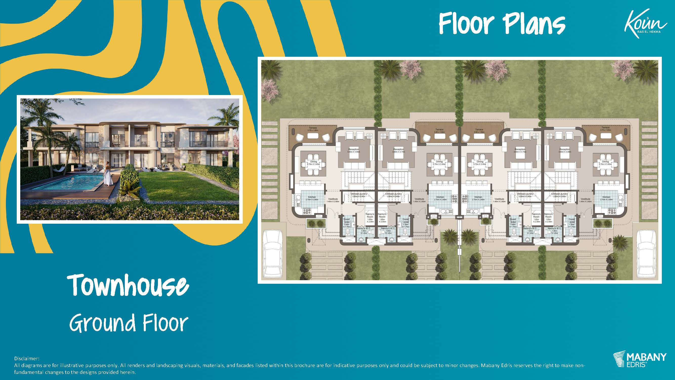 Floor plan for townhouse at Koun