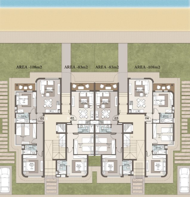 Floor plan for chalet at Koun