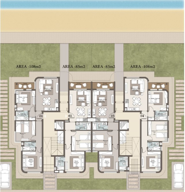 Floor plan for chalet at Koun