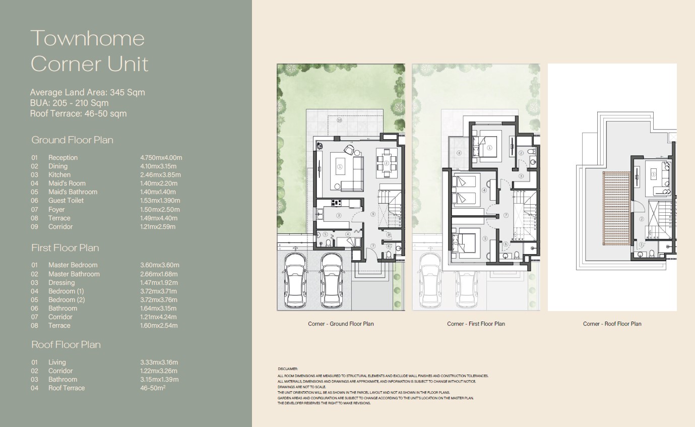 Floor plan for townhouse at Swan Lake West