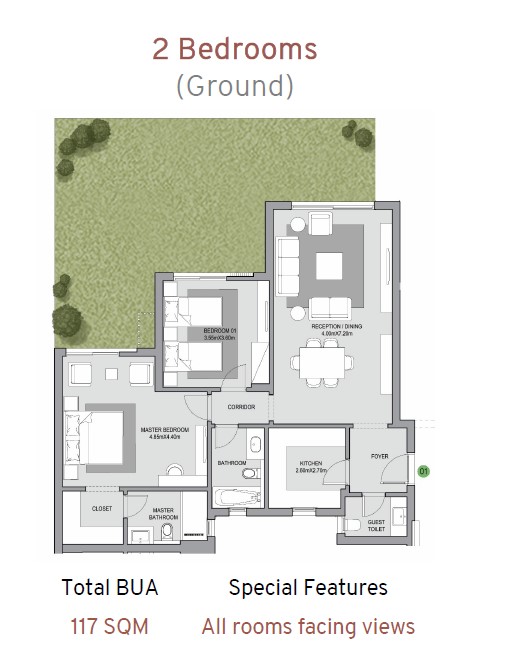Floor plan for apartment at Estates Residence - Nobu