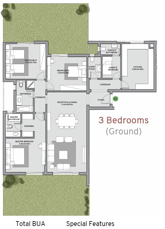 Floor plan for apartment at The Estates Residence