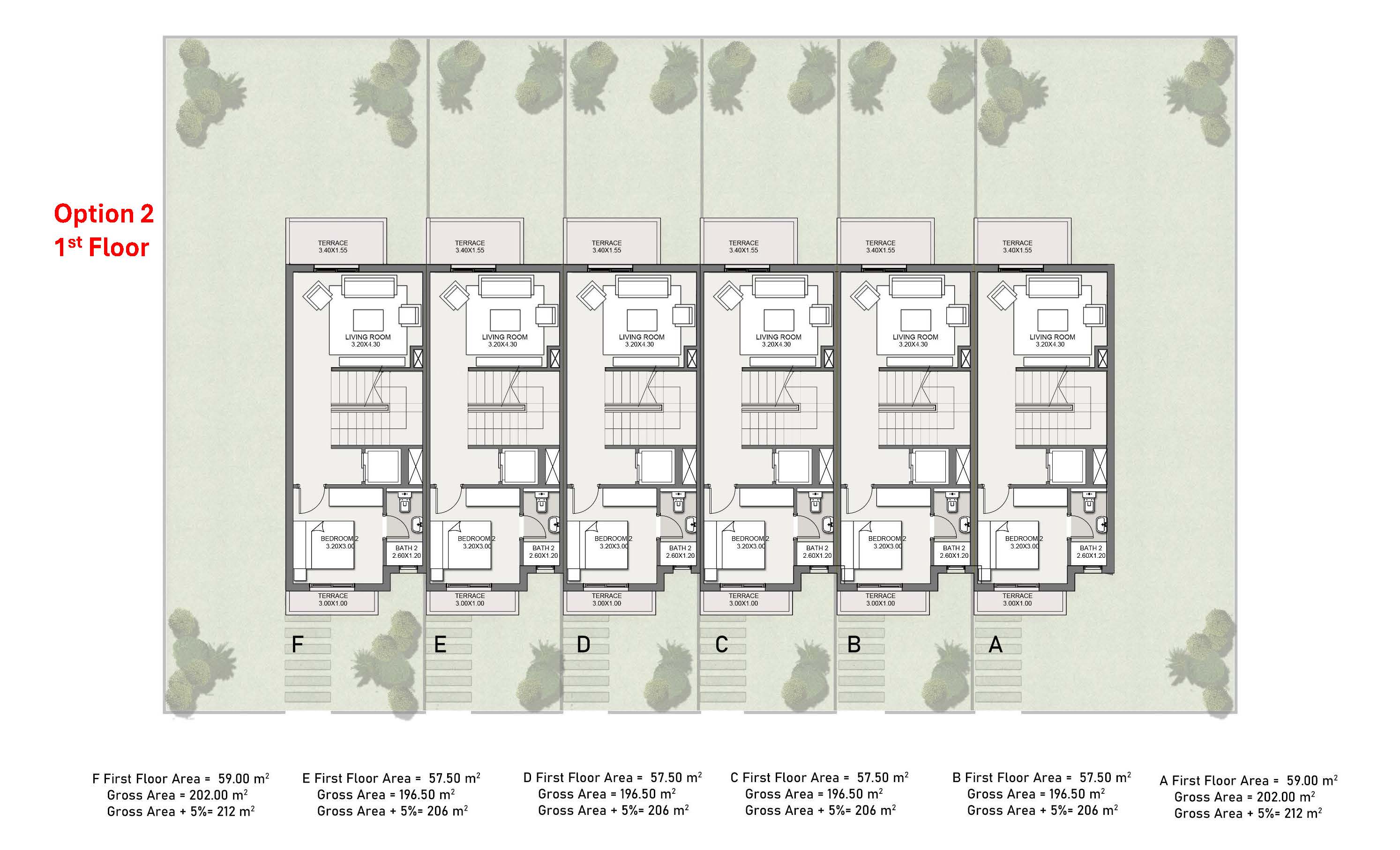 Floor plan for duplex at Rai Valleys
