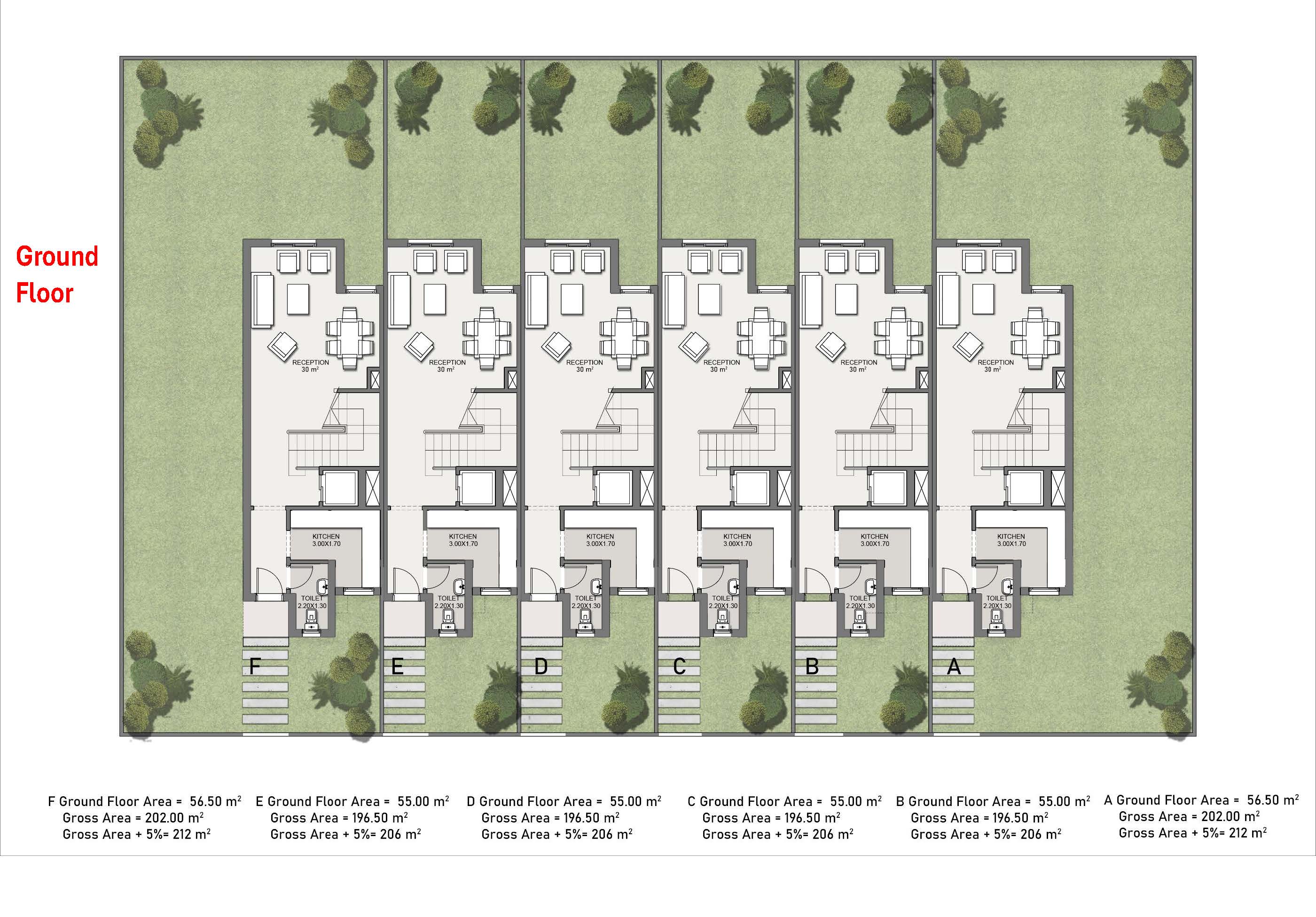 Floor plan for villa at Sarai