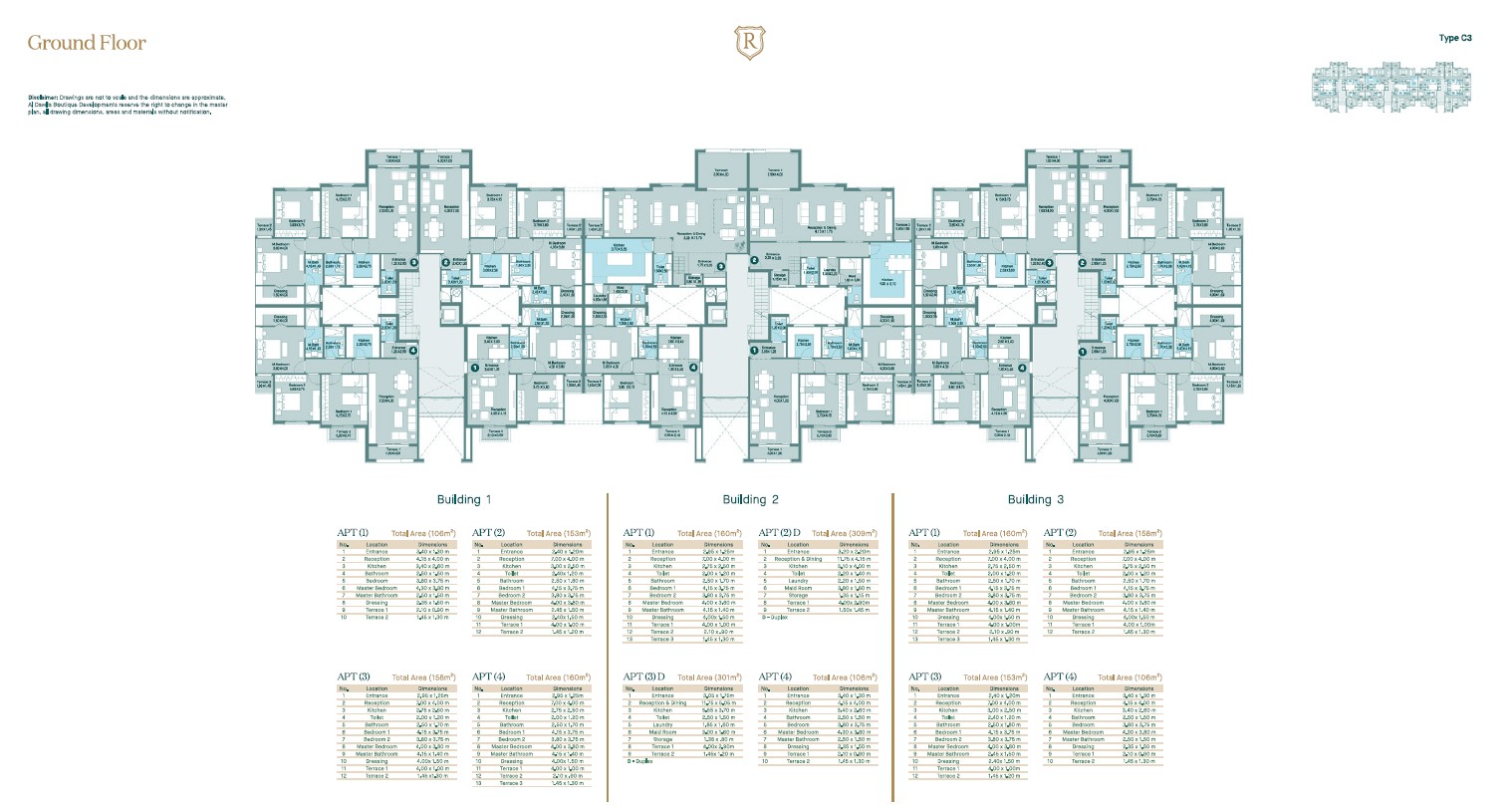 Floor plan for apartment at Regent's Square