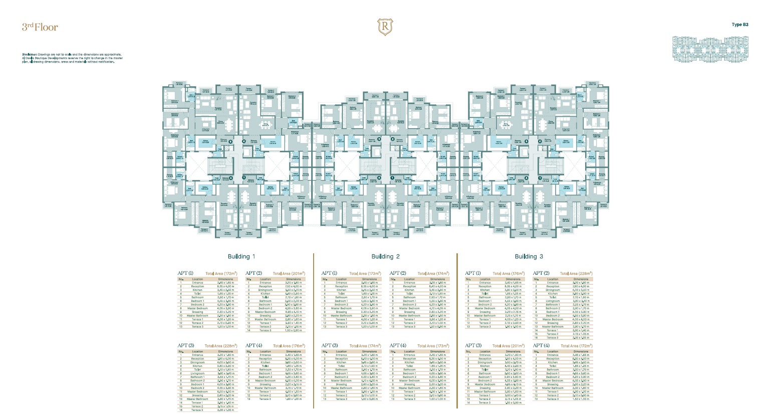 Floor plan for apartment at Regent's Square