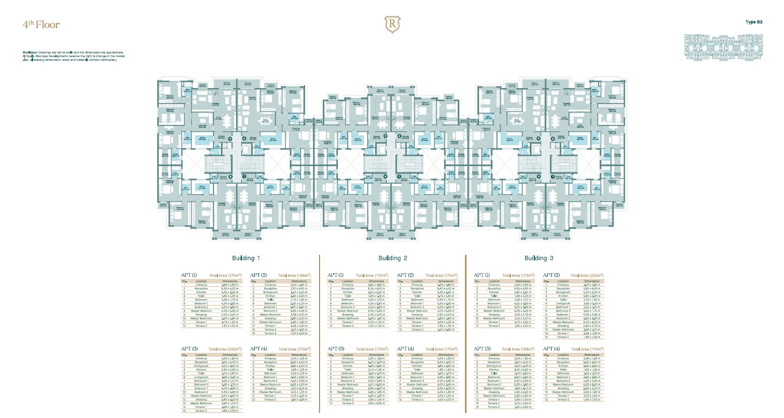 Floor plan for apartment at Regent's Square
