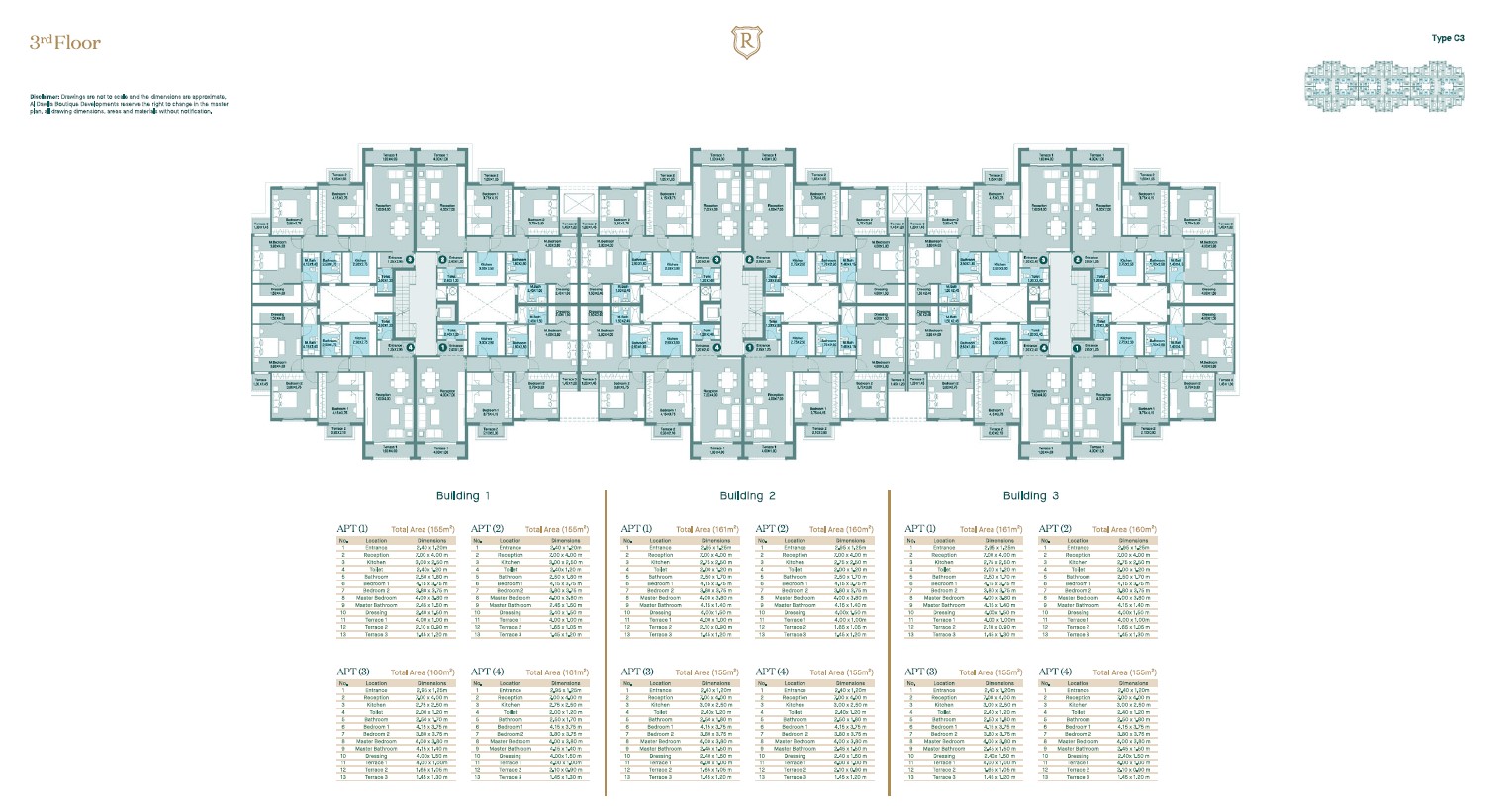 Floor plan for apartment at Regent's Square