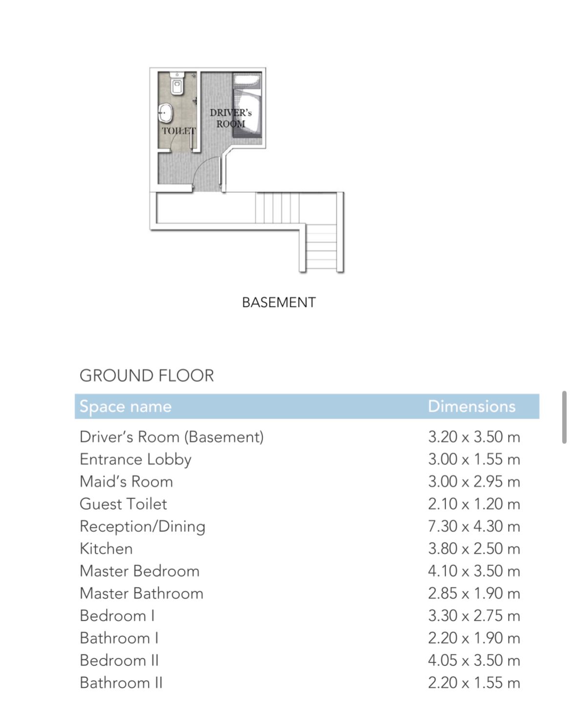 Floor plan for chalet at Jefaira