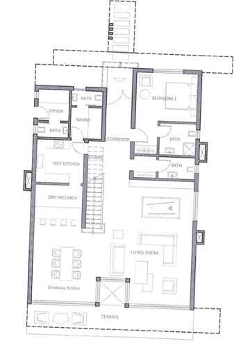 Floor plan for villa at Katameya Coast