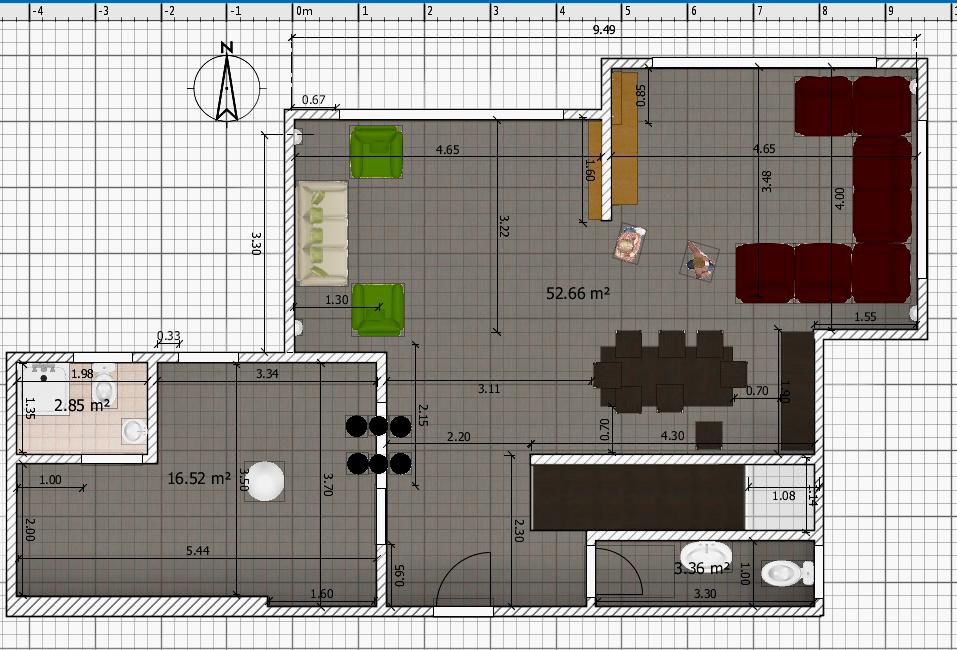 Floor plan for duplex at Casa